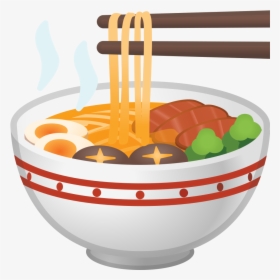 Steaming Bowl Icon - Emoji Noodle Png, Transparent Png, Free Download