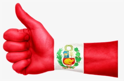 Peru Flag Hand Free Picture, HD Png Download, Free Download