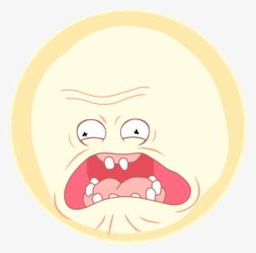 Screaming Face Png - Rick And Morty Screaming Sun Png, Transparent Png, Free Download