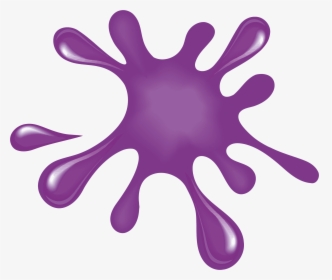 Clipart - Purple Paint Splatter Clipart, HD Png Download, Free Download