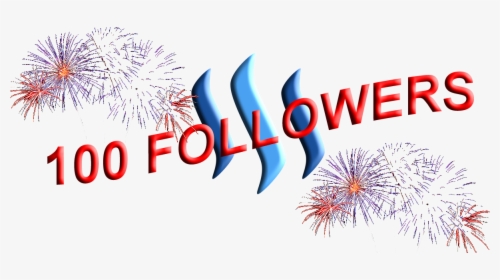 100 Followers Steemit , Png Download - 100 Followers Steemit, Transparent Png, Free Download