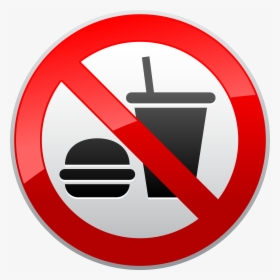 No Food Or Drink Sign Clipart - No Camping Sign Png, Transparent Png, Free Download