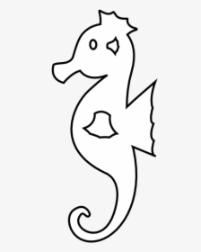 Colorful Animal Sea Horse Black White Line 555px - Northern Seahorse, HD Png Download, Free Download