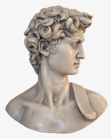 #david #bust #head #cheat #statue #ancient #rome #greek, HD Png Download, Free Download