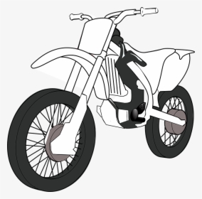 Motorcycle, Stand, Front, Black, White, Bike - Medios De Transporte Terrestre, HD Png Download, Free Download