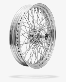 Front Or Rear 60 Spoke Pre Made Custom Motorcycle Wheel - Silver, HD Png Download, Free Download
