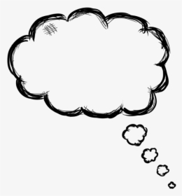 Transparent Idea Bubble Clipart - Thought Bubble Png Drawn, Png Download, Free Download