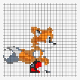 Tails Perler Bead Pattern / Bead Sprite - Cross-stitch, HD Png Download, Free Download