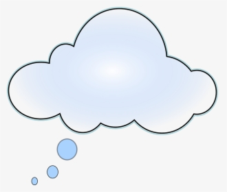 Cloud, Thinking, Think Bubble, Speech Bubble, Bubble - Nube De Pensamiento Transparente, HD Png Download, Free Download