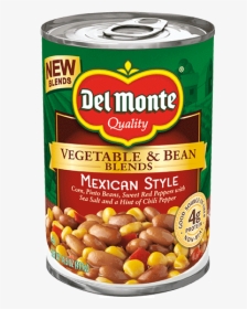 Veg & Bean Blends Mexican Style - Del Monte Vegetable And Bean Blends, HD Png Download, Free Download