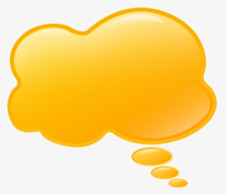 Transparent Thought Bubble Clipart Png - Yellow Thought Bubbles, Png Download, Free Download