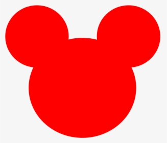 Mickey Mouse Ears Logo - Red Mickey Mouse Silhouette, HD Png Download, Free Download