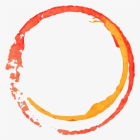 Brush Stroke Png Orange - Circle Paint Stroke Png, Transparent Png, Free Download