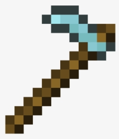 Transparent Minecraft Hoe Png - Minecraft Diamond Hoe Png, Png Download, Free Download