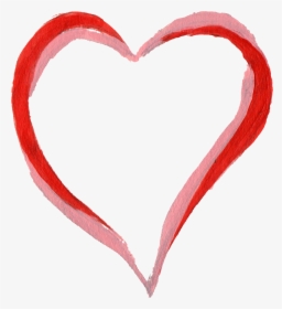 Hearts Frames Illustrations Hd - Heart Paint Brush Png, Transparent Png, Free Download