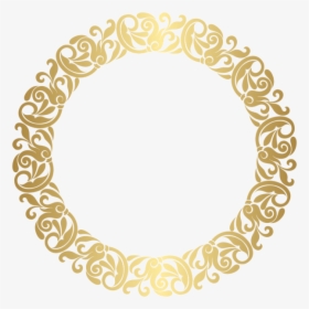 Transparent Sparkle Border Png - Golden Circle Frame Png, Png Download, Free Download