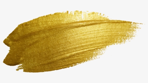 Transparent Yellow Paint Stroke Png - Gold Brush Stroke Png, Png Download, Free Download