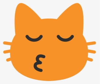 Transparent Kissing Emoji Png - Cat Kissing Emoji Android, Png Download, Free Download