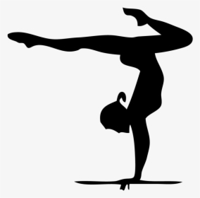 Artistic Gymnastics Silhouette Rhythmic Gymnastics - Handstand Gymnast Clip Art, HD Png Download, Free Download