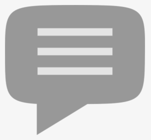 Text Message Icon Png - Text Bubble Icon Grey, Transparent Png, Free Download