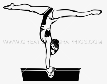 Gymnast Vector Cut Out - Illustration, HD Png Download, Free Download