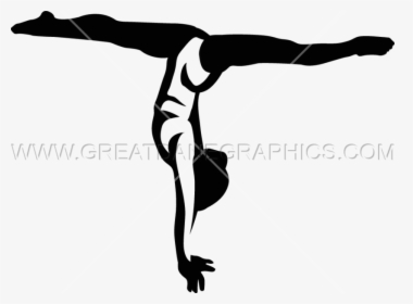 Gymnast Vector Tumbling Gymnast Clipart Hd Png Download Kindpng