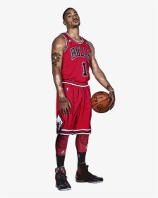 Transparent Basketball Jersey Clipart - Derrick Rose Bulls Transparent, HD Png Download, Free Download