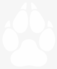 Png Freeuse Library Print Silhouette By Paperlightbox - White Wolf Paw Print, Transparent Png, Free Download