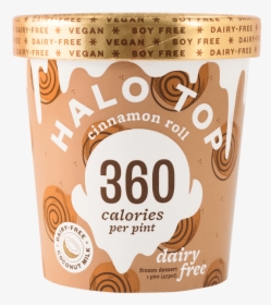Halo Top, Non-dairy Cinnamon Roll Ice Cream, Pint - Chocolate, HD Png Download, Free Download