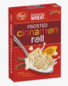 Post Shredded Wheat Frosted Cinnamon Roll Box - Post Foods, HD Png Download, Free Download