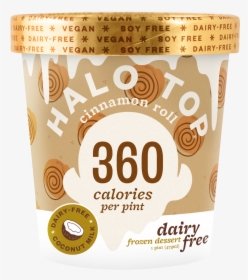 Halo Top Low Calorie Cinnamon Roll Non-dairy Frozen - Coffee Substitute, HD Png Download, Free Download