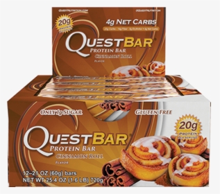 Quest Nutrition Protein Bar Cinnamon Roll Box 12 Box, HD Png Download, Free Download