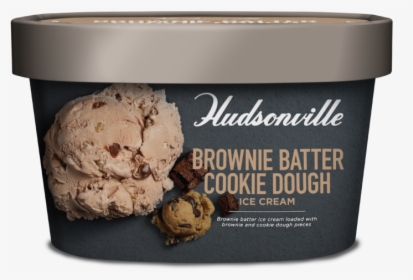 Brownie Batter Cookie Dough Carton - Hudsonville Ice Cream Bananas Foster, HD Png Download, Free Download