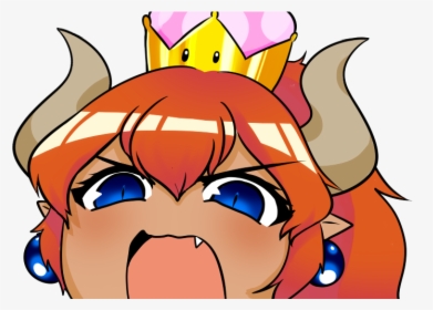 Angry Gay Noises Meme - Bowsette Face, HD Png Download, Free Download