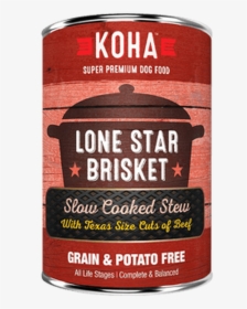 Lone Star Brisket Slow Cooked Stew Wet Dog Food - Koha Canned Dog Food, HD Png Download, Free Download