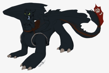 Toothless Png No Background - Toothless As A Wolf, Transparent Png, Free Download