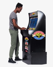 Street Fighter Arcade Cabinet"  Class="lazyload Lazyload - Street Fighter 2 Arcade Machine Arcade1up 4ft, HD Png Download, Free Download