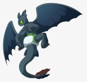 [p] Bab Toothless - Train Your Dragon Diaper, HD Png Download, Free Download
