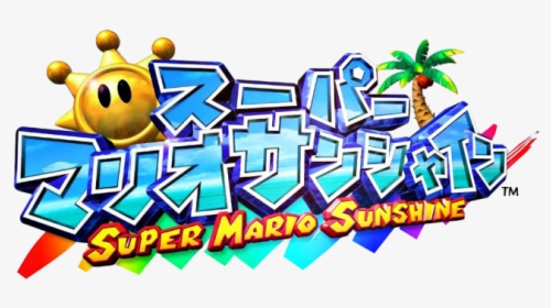 Super Mario Sunshine Png - Super Mario Sunshine Japanese Logo, Transparent Png, Free Download