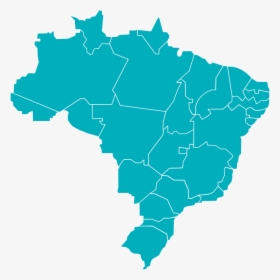 Map Brazil Svg Clip Arts - Mapa Do Brasil Svg, HD Png Download, Free Download