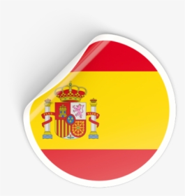 Flag - Png Round Flag Spain, Transparent Png, Free Download