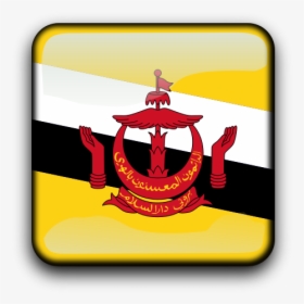 Bn Flag Icon Png Clip Arts - Brunei Clipart, Transparent Png, Free Download