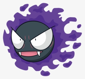 Gastly Pokemon Character Vector Art - Gastly Pokemon, HD Png Download, Free Download