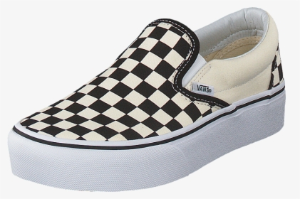Checkered Mens Slip On Vans, HD Png Download, Free Download