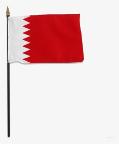 Bahrain Flag Png Free Download - Bahrain Flag With Pole, Transparent Png, Free Download