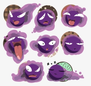 #pokemon #gastly #ghost #cookie #freetoedit - Cartoon, HD Png Download, Free Download