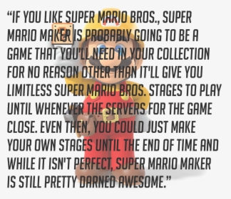 Super Mario Maker Quotes 2 By Sharon - Hood To Coast, HD Png Download, Free Download