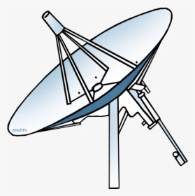 Outer Space Clip Art By Phillip Martin, Satellite Dish - Satellite Clipart, HD Png Download, Free Download