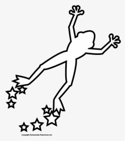 Free Frog Clipart - Frog Jumping Drawing Easy, HD Png Download, Free Download