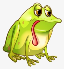 Png Pinterest Frogs - Cartoon Tired Frog, Transparent Png, Free Download